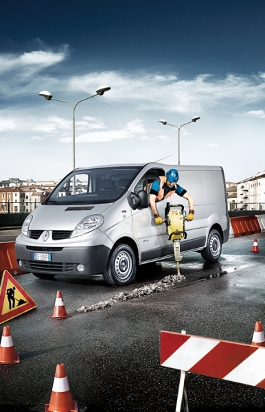 Photograph Simon Stock Renault Road Worker on One Eyeland